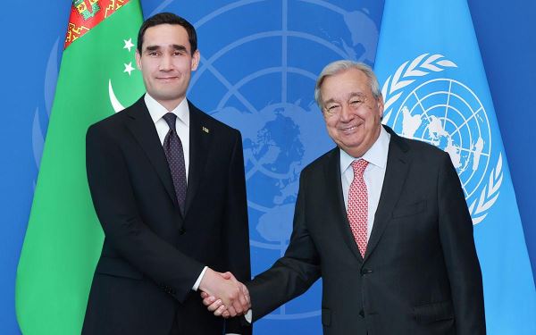 Сердар Бердымухамедов провёл переговоры с руководством ООН и лидерами государств
