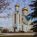 Церковь в Луганске в честь иконы Божией Матери «Умиление», относится к Луганской и Алчевской епархии