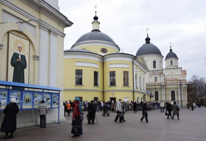 Фото храма, в котором покоятся мощи святой матроны