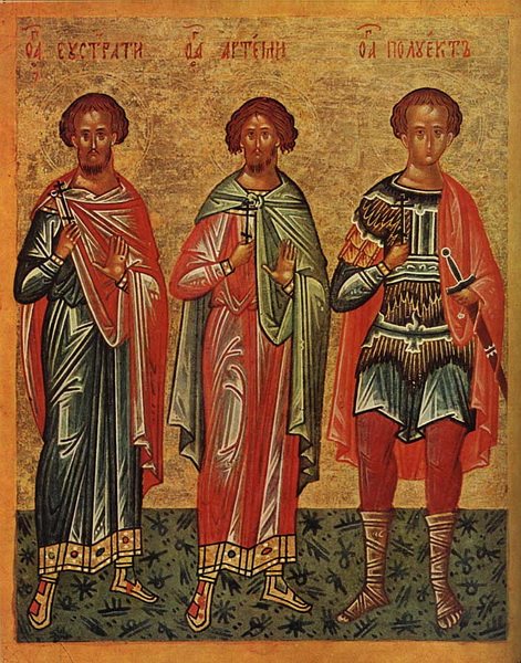 Икона святого Полиевкта (справа)
