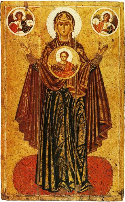 Икона «Ярославская Оранта» (XII-XIII века, Государственная Третьяковская галерея)