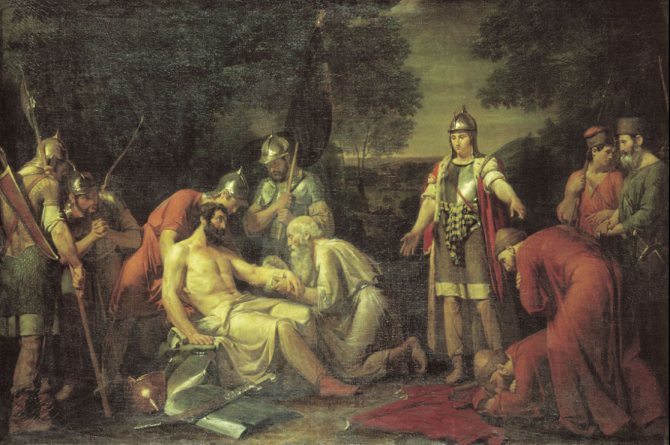 Картина художника В.К. Сазонова «Дмитрий Донской на Куликовом поле», 1824 г. Государственный Русский музей, Санкт-Петербург