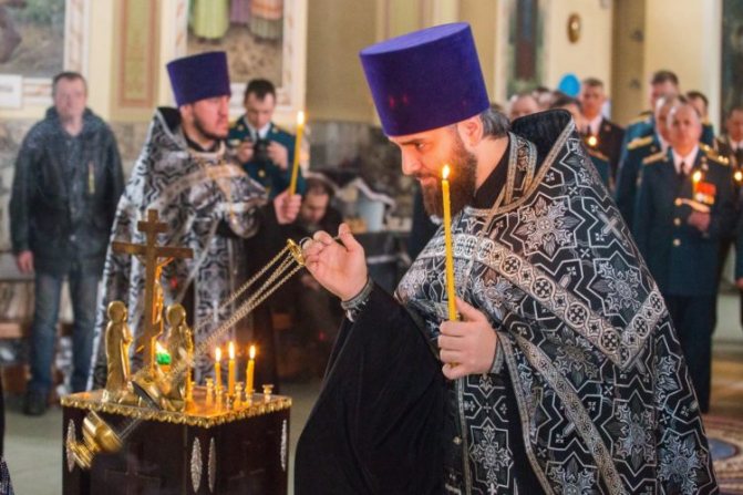 Панихида в православной церкви