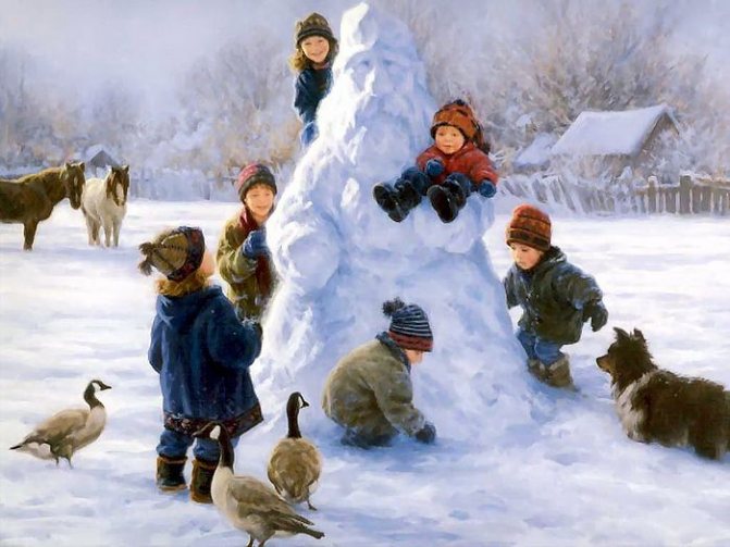 Роберт Дункан. «Добрый дедушка-снеговик». 1952.