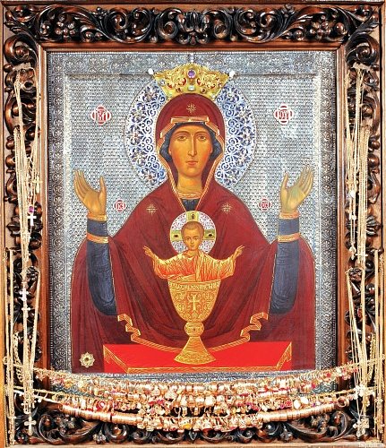 Высоцкий монастырь в Серпухове. Икона Богородицы Неупиваемая чаша